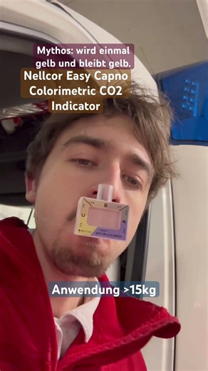 Demo einer EasyCap (Colorimetric CO2 Indicator) Nellcor