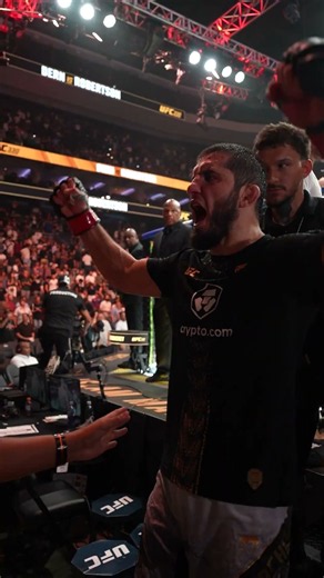 Islam was hype after his win! #ufc330
