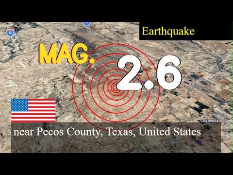 😱🚨 earthquake near Pecos County, Texas, United States live updates today : 2.6 magnitude earthquake