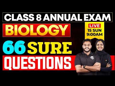 Class 8 Biology | 66 Sure Quetions | Eduport