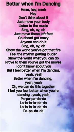 Better when I'm Dancing - Meghan Trainor #lyrics #music #song #Maghan Tranior