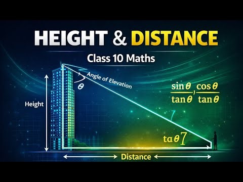 Height and Distance | Class 10 | Math | CBSE NCERT | Free Education