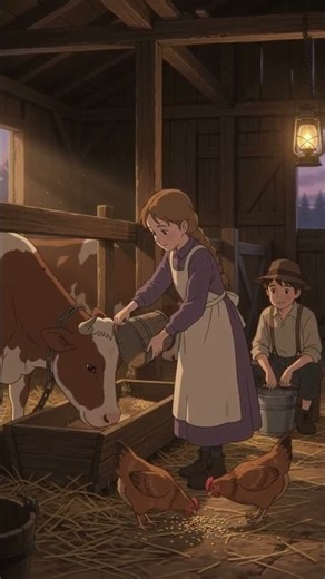 A Cozy Evening on the Farm | Atmospheric Animation
