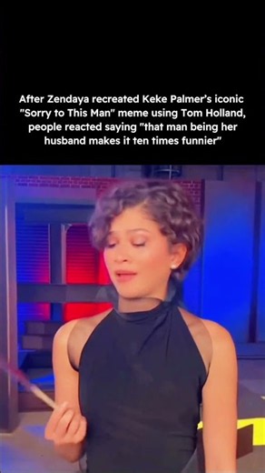zendaya recreated Keke palmer iconic meme sorry to this man #zendaya