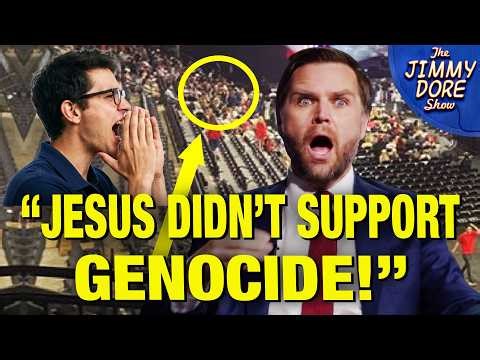 JD Vance Repeatedly HECKLED Over War & Gaza Genocide!