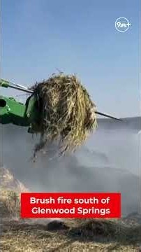 Firefighters extinguish fire burning in hay bales south of Glenwood Springs