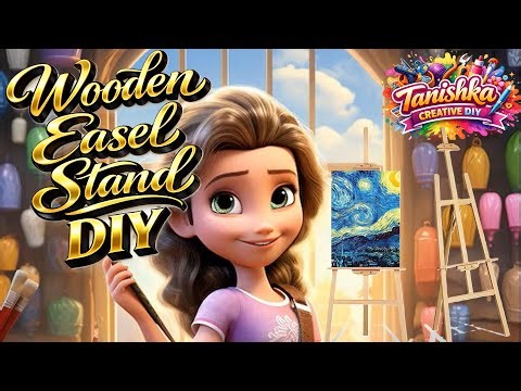 Wooden Easel Stand DIY | How to Make Artist Easel at Home | Easy Wood Project