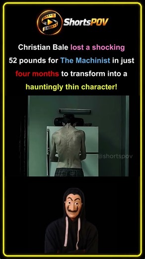 Christian Bale’s INSANE Transformation for The Machinist! 😱🔥 #movie