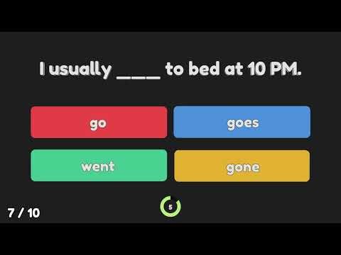 Can You Get 10/10? 🔥 Go, Goes, Went, Gone Quiz!