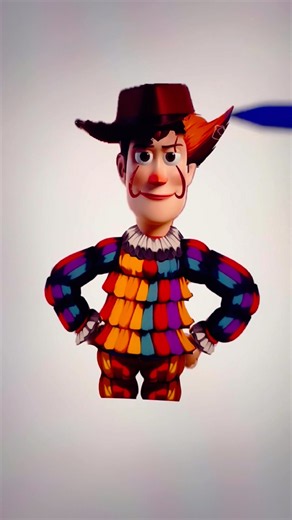 I turned Woody from toy story into Pennywise and result is so cool