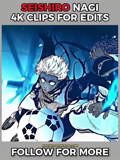 Seishiro Nagi Manga Animation 4K Twixtor Clips For Edits | Blue Lock