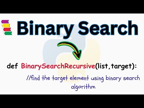 Binary Search Algorithm in Python | Recursive Approach Tutorial