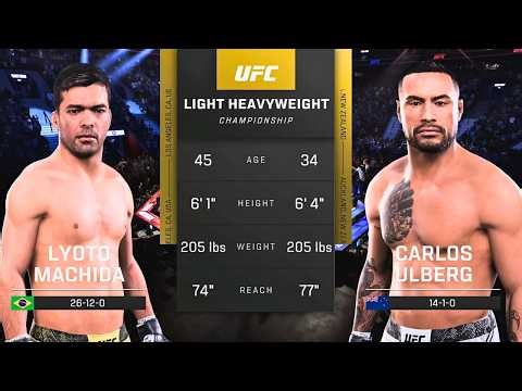 Lyoto Machida vs Carlos Ulberg FULL FIGHT | UFC 5 AI Simulation Gameplay (CPU vs CPU)