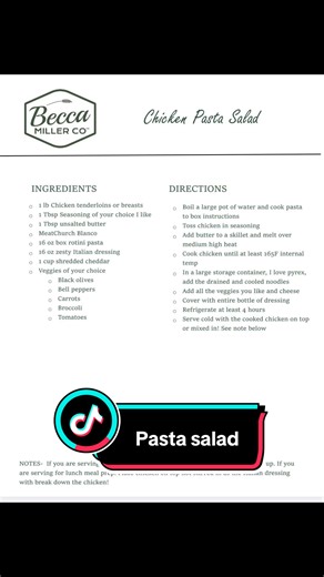 Pasta salad always is an easy winner #recipe #pastasalad #mealprep | pasta salad