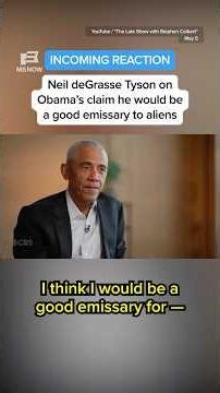 "I'd be delighted to greet an alien with President Obama."