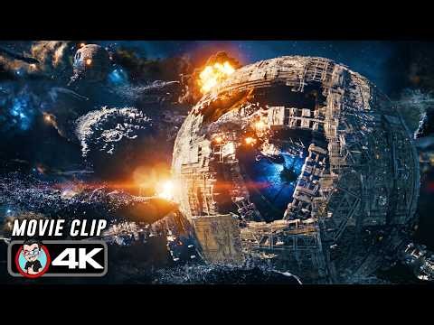The Moon Is An Alien Megastructure | MOONFALL (2022) Movie CLIP 4K