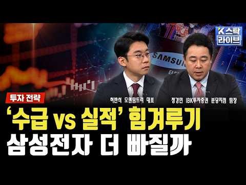 [투자 전략] ETF 리밸런싱 수급 vs 실적 호조 '힘겨루기'...삼성전자 더 빠질까｜정경민｜허반석