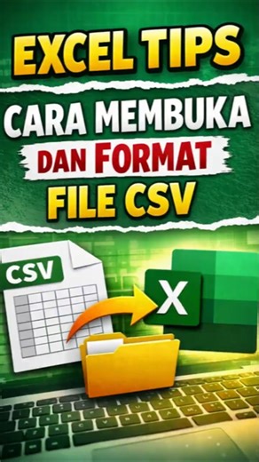 EXCEL TIPS | How to Open and Format CSV Files #ExcelTips #exceltutorial #Excel #shorts