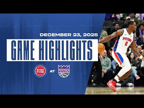 Pistons Make It 3 in a Row with Win vs. Kings | Highlights | 12.23.25