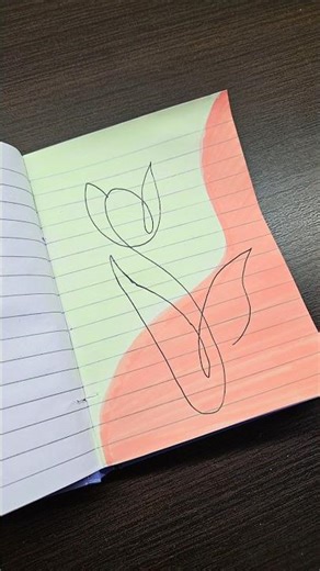 How to Draw a Minimalist Tulip Art