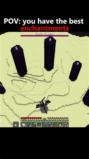 POV: You have the best enchantments.. #minecraft