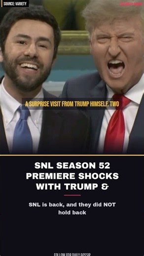 SNL Season 52 Premiere SHOCKS With Trump & Mamdani BFF Skit #Shorts