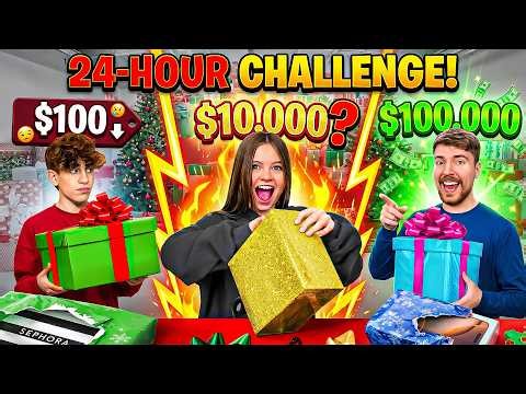 I Surprised My Daughter With 100 MYSTERY GIFTS! (ft. MrBeast) | Salish & Jordan Matter