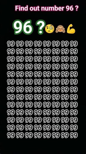 find out number of the 96 ?🧐🙈👻🤔 #quiz #puzzle #education #challenge #gk