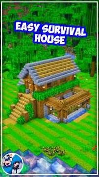 Minecraft Easy Survival House 🏡 #minecraftbuilding