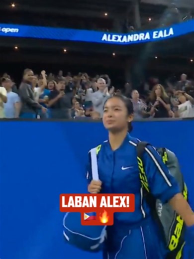 LABAN ALEX! 🇵🇭🔥 Alex Eala steps onto Louis Armstrong Stadium as she gets set for her US Open Round 1 clash against Mary Stoiana. (🎥: US Open) #AlexEala #EalaNation #USOpen #USOpen2026 #AltaSports