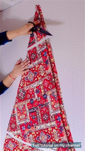 ♥️ From Triangle Fabric to Beautiful Dress