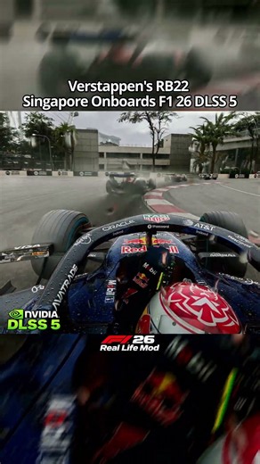 F1 26 Singapore Verstappen RB22 Onboard DLSS 5 4K Looks UNREAL!🤯 MOZA R5 Wheel Gameplay