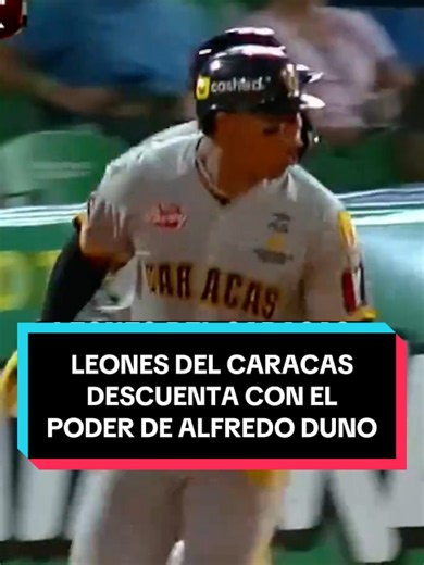 El CARACAS descuenta con jonrón del gran prospecto de los ROJOS DE CINCINNATI, ALFREDO DUNO se estrena en la LVBP con su primer jonrón en su carrera y se lo da ante los TIGRES DE ARAGUA para poner la pizarra 3x1 en la alta del 3er inning. LEONES DEL CARACAS vs TIGRES DE ARAGUA - 23/10/26 - Estadio José Pérez Colmenares, Maracay. TEMPORADA REGULAR LIGA VENEZOLANA DE BÉISBOL PROFESIONAL - LVBP Entra ya al link en nuestra bio. GrandSlamInter con videos, información en vivo, estadísticas, programas 