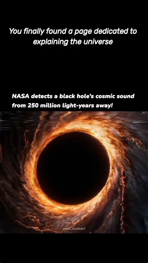 NASA captures a black hole’s sound!🤯