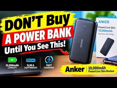 DON'T Buy A Power Bank Until You See This! 🔋 Anker 10,000mAh PowerCore Slim Review #Anker #PowerBank