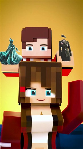 LEFT or RIGHT Challenge! - MAIZEN Minecraft Animation #shorts #minecraftanimation