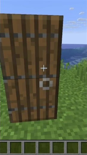 How to open a door inside of minecraft.