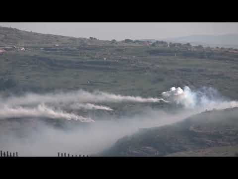 Explosions seen in sky over Lebanese border area