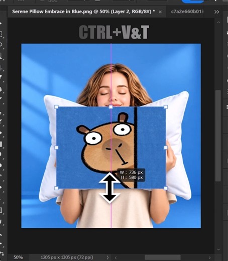 Easy Pillow Mockup - Photoshop Short Tutorial #shorts