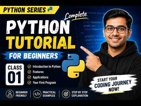 Python Tutorial for Beginners | Class 1 | Introduction to Python