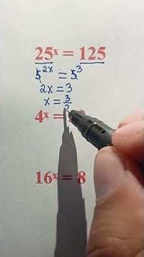 Step-by-Step Guide to Solving Exponential Equations #maths #basicproblems #mathematica #mathematics