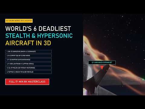 What is Inside the 6 Deadliest Stealth & Hypersonic Aircraft? (Full 3D Masterclass)