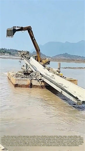 Sliding River Sediment: How a Custom Inclined Chute Moves Dredged Mud to Shore