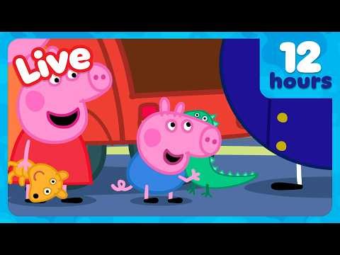 🔴 LIVE: FULL EPISODES George's Adventures! 🐷🦖 Peppa Pig | 12 HOURS OF HD CARTOONS