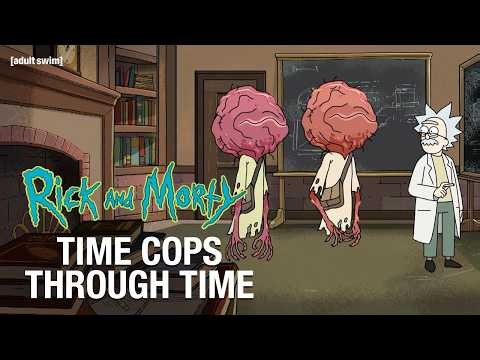 Time cops, through time | Rick and Morty | Adult Swim Europe
