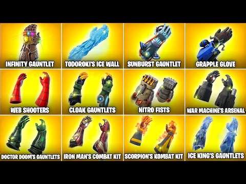 Evolution of Mythic Gauntlets, Weapons & Items in Fortnite (Chapter 1 Season 4 - Chapter 7 Season 2)