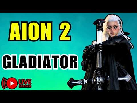 AION 2 🔴 Gladiator 548K+ CP Gameplay | BETA IN 2 DAYS + Global Prep | Armorsmith Crafting New Seal