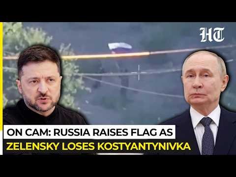 Putin’s Strikes Bleed Ukraine; Sumy & Zaporizhzhia On Fire As Russia Raises Flag In Kostyantynivka