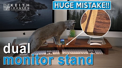 Building a computer monitor stand!