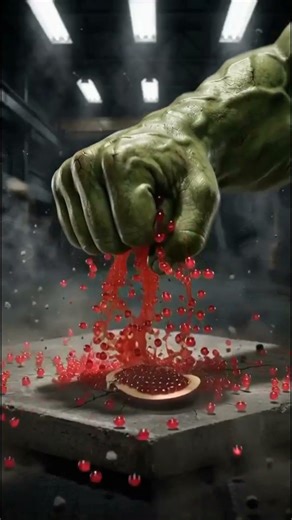 Nothing Can Survive the HULK FIST! 🍊💥 (Ultra Satisfying) #Hulk #Satisfying #SlowMotion #fyp #viral
